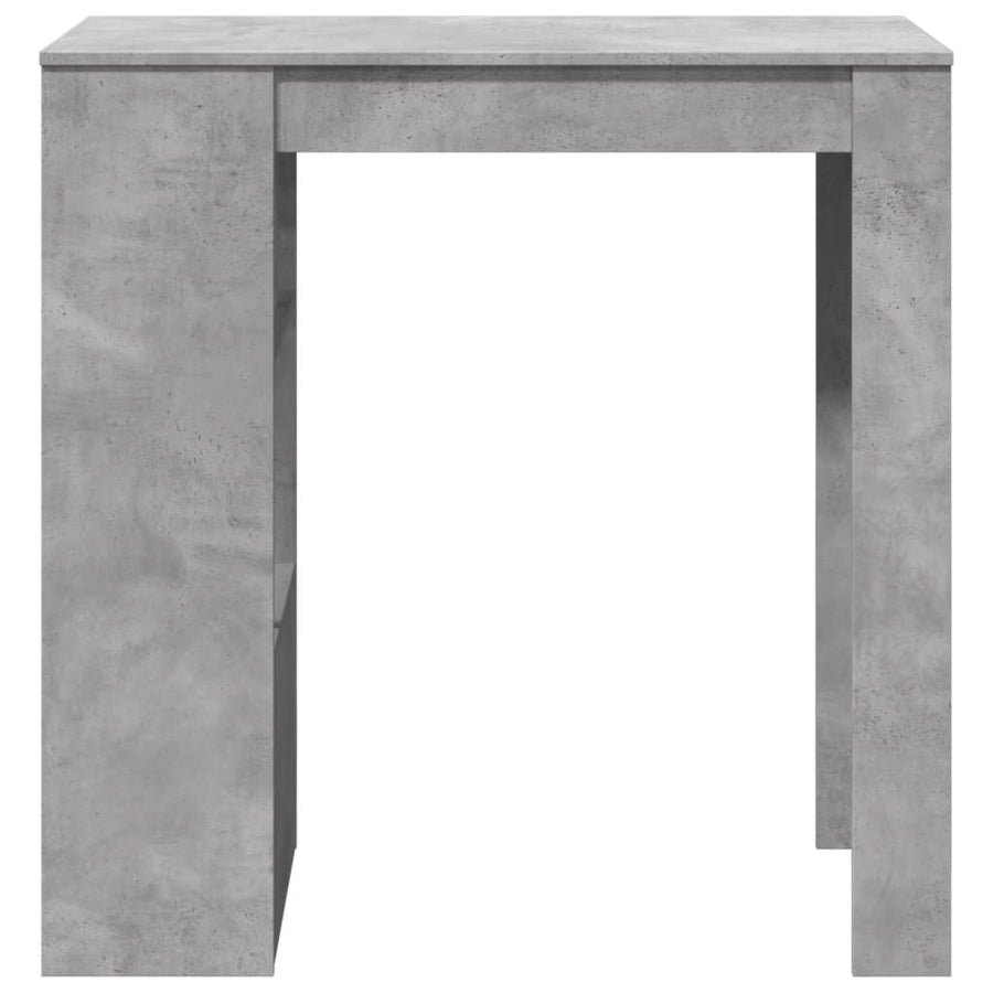 Bartafel met rekken 102x50x103,5 cm bewerkt hout betongrijs