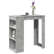 Bartafel 102x50x103,5 cm bewerkt hout betongrijs