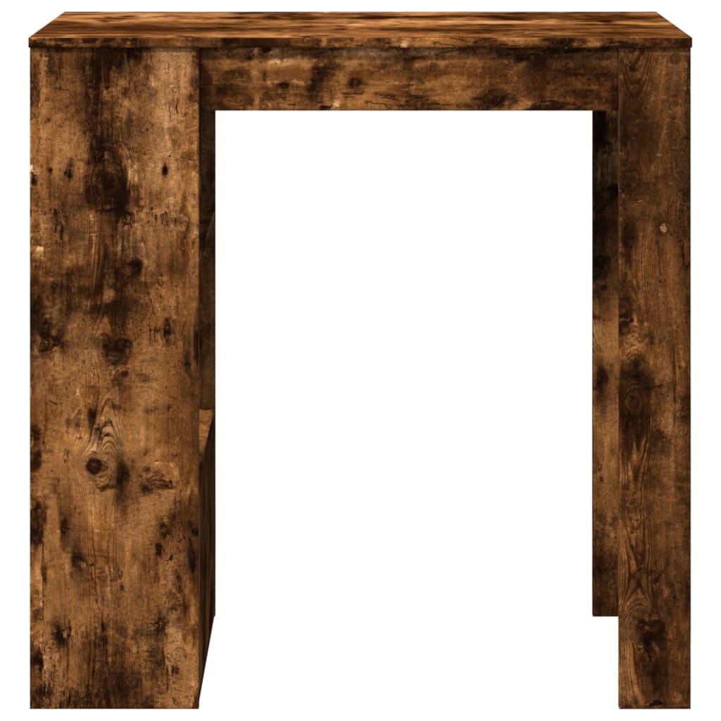 Bartafel met rekken 102x50x103,5 cm bewerkt hout gerookt eiken