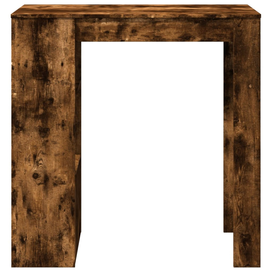 Bartafel met rekken 102x50x103,5 cm bewerkt hout gerookt eiken