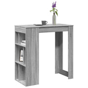 Bartafel 102x50x103,5 cm bewerkt hout grijs sonoma