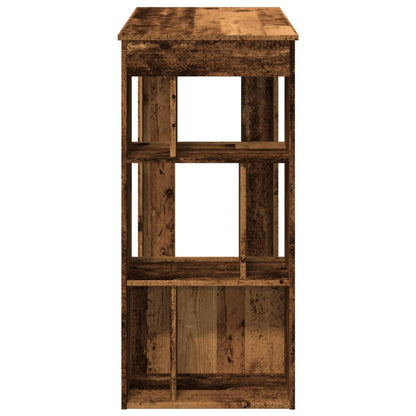 Bartafel met rekken 102x50x103,5 cm bewerkt hout oud houtkleur