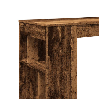 Bartafel met rekken 102x50x103,5 cm bewerkt hout oud houtkleur