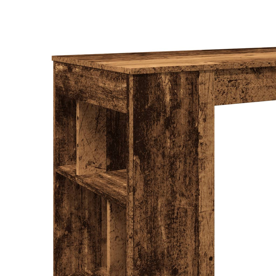 Bartafel met rekken 102x50x103,5 cm bewerkt hout oud houtkleur