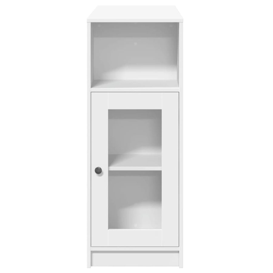 Bartafel met rekken 101x40x103,5 cm bewerkt hout wit