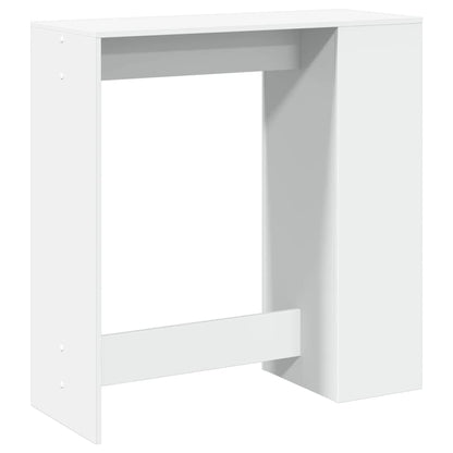 Bartafel met rekken 101x40x103,5 cm bewerkt hout wit