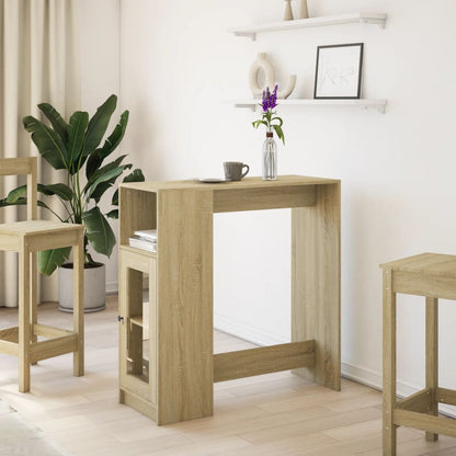 Bartafel met rekken 101x40x103,5 cm hout sonoma eikenkleur