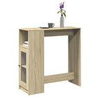 Bartafel met rekken 101x40x103,5 cm sonoma eiken
