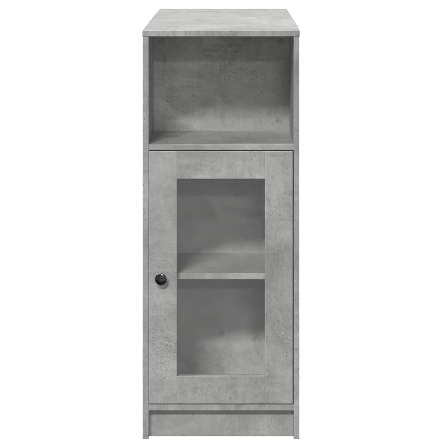 Bartafel met rekken 101x40x103,5 cm bewerkt hout betongrijs