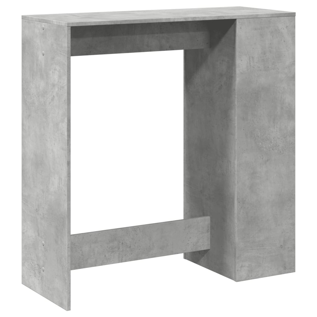 Bartafel met rekken 101x40x103,5 cm bewerkt hout betongrijs