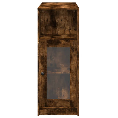 Bartafel met rekken 101x40x103,5 cm bewerkt hout gerookt eiken