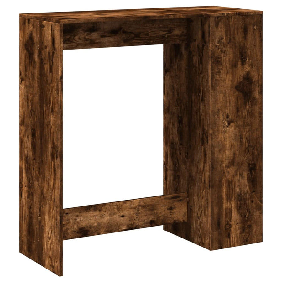 Bartafel met rekken 101x40x103,5 cm bewerkt hout gerookt eiken