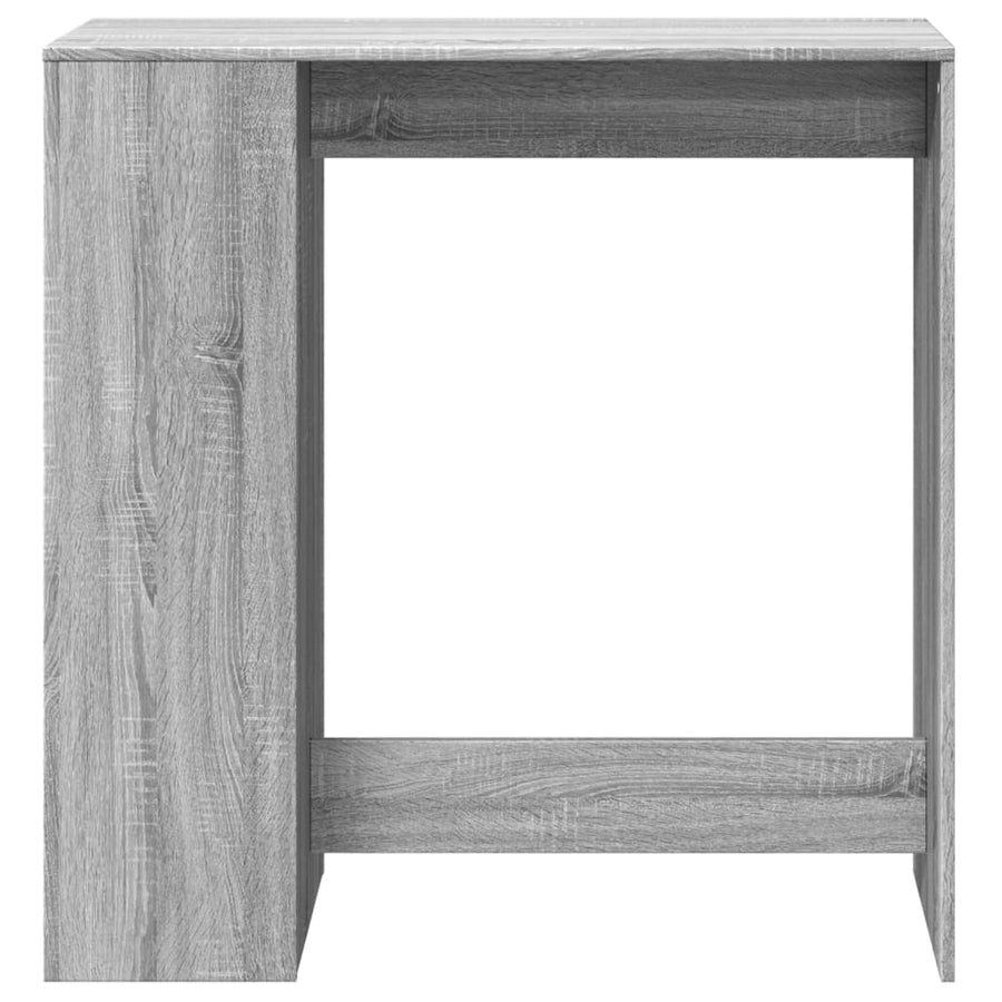 Bartafel met rekken 101x40x103,5 cm bewerkt hout grijs sonoma