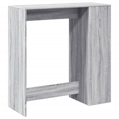 Bartafel met rekken 101x40x103,5 cm bewerkt hout grijs sonoma