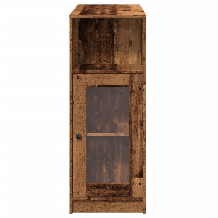 Bartafel met rekken 101x40x103,5 cm bewerkt hout oud houtkleur