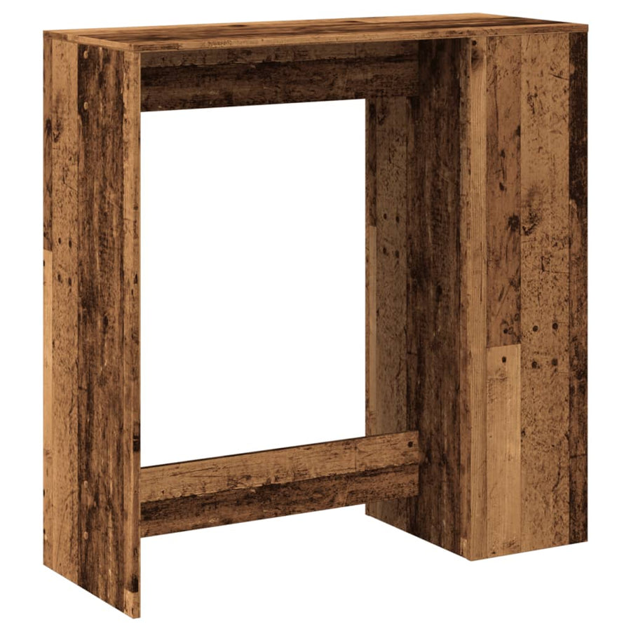 Bartafel met rekken 101x40x103,5 cm bewerkt hout oud houtkleur