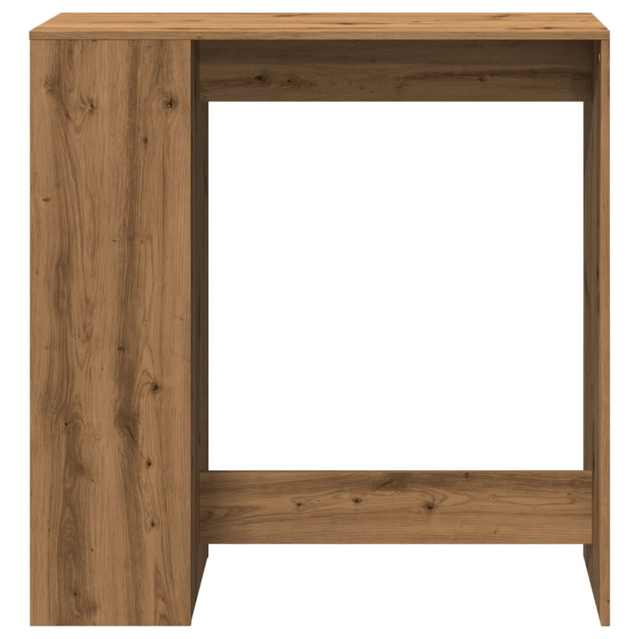 Bartafel met rekken 101x40x103,5 cm hout artisanaal eikenkleur