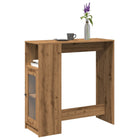 Bartafel 101x40x103,5 cm bewerkt hout artisanaal eiken