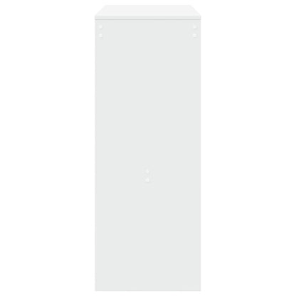 Bartafel met rekken 90x40x103,5 cm bewerkt hout wit