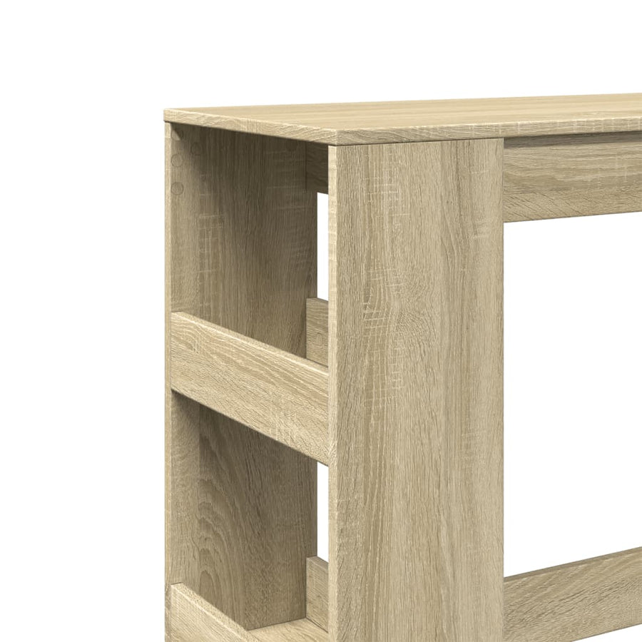 Bartafel met rekken 90x40x103,5 cm hout sonoma eikenkleur