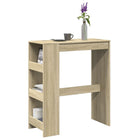 Bartafel met rekken 90x40x103,5 cm sonoma eiken