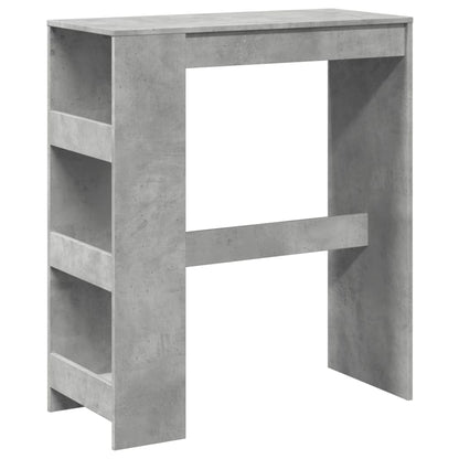 Bartafel met rekken 90x40x103,5 cm bewerkt hout betongrijs