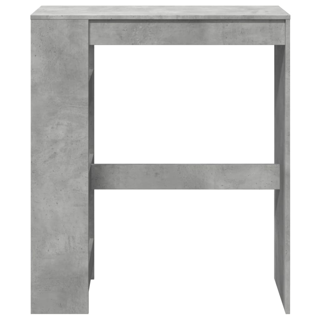Bartafel met rekken 90x40x103,5 cm bewerkt hout betongrijs