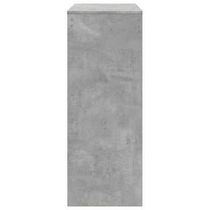 Bartafel met rekken 90x40x103,5 cm bewerkt hout betongrijs