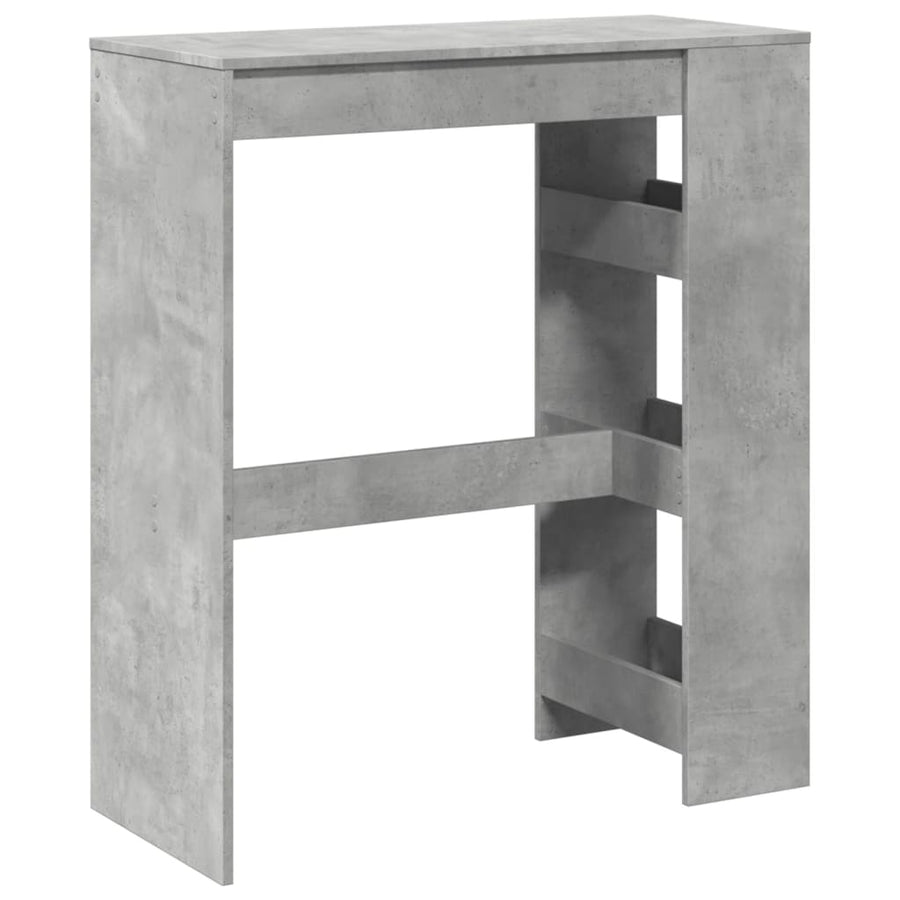 Bartafel met rekken 90x40x103,5 cm bewerkt hout betongrijs