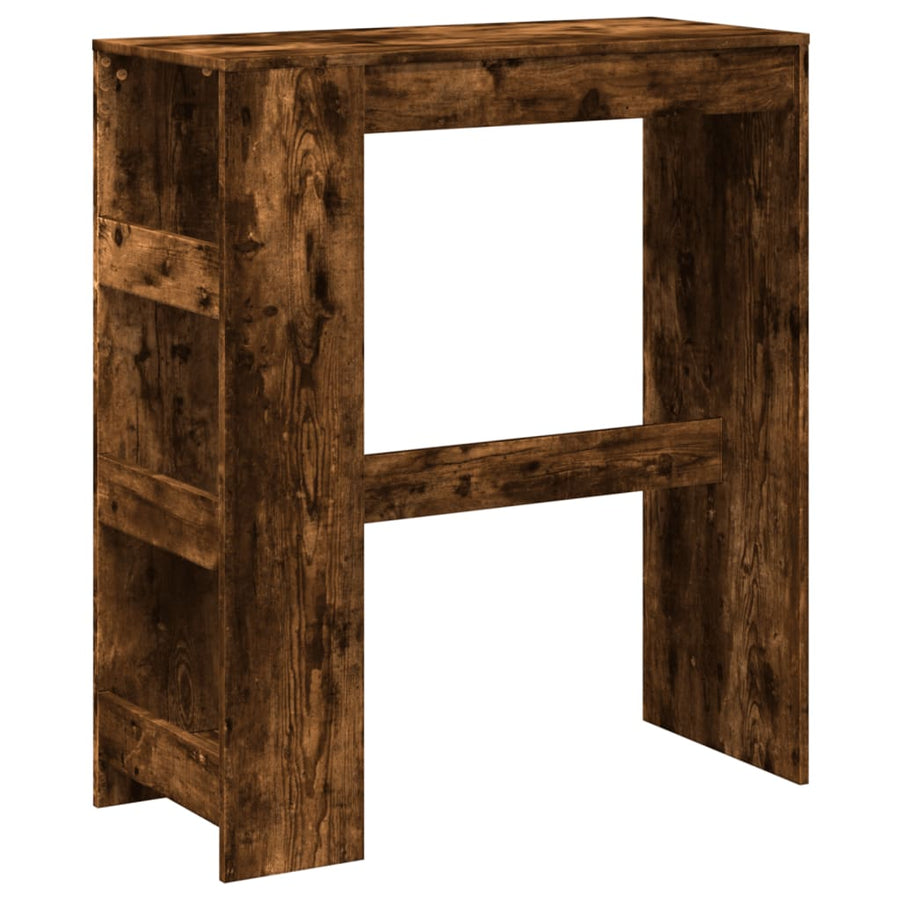 Bartafel met rekken 90x40x103,5 cm bewerkt hout gerookt eiken