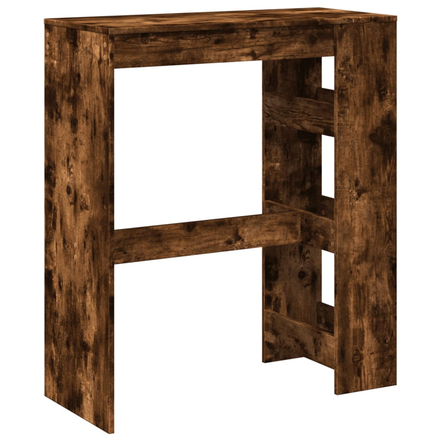 Bartafel met rekken 90x40x103,5 cm bewerkt hout gerookt eiken