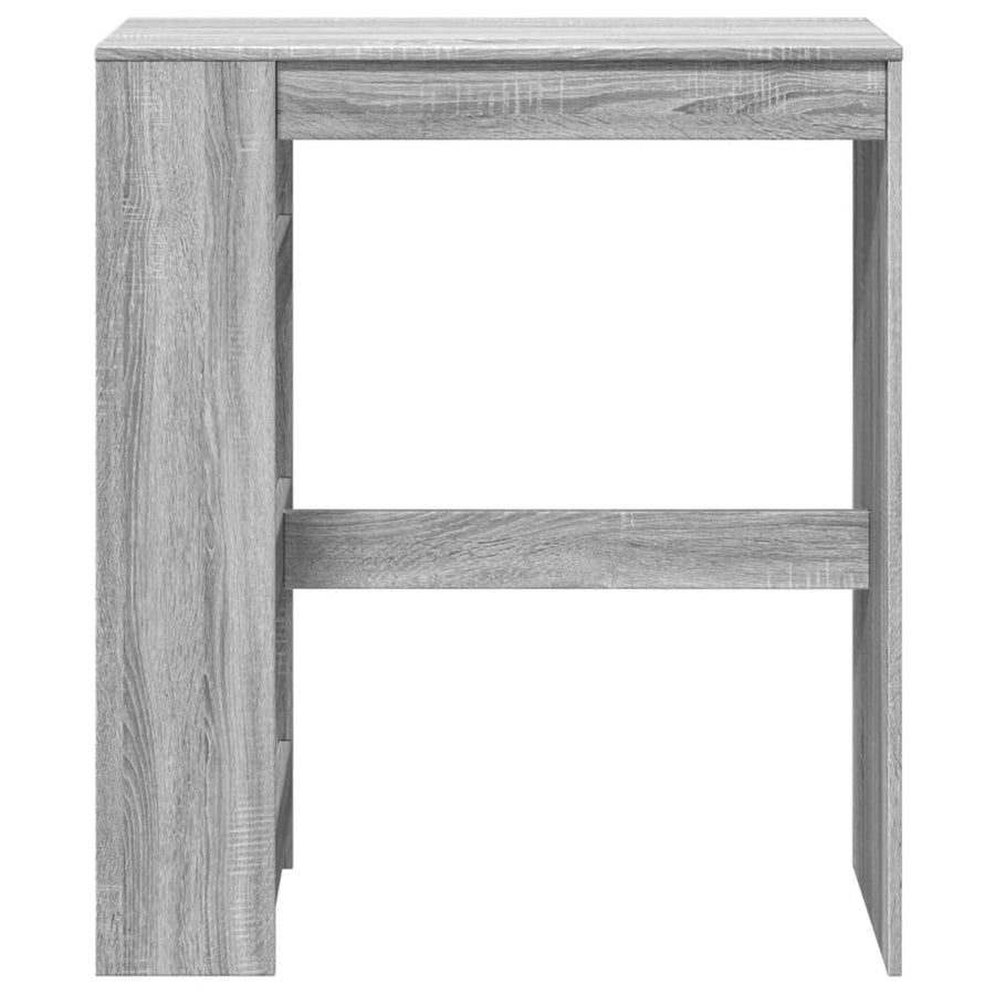 Bartafel met rekken 90x40x103,5 cm bewerkt hout grijs sonoma