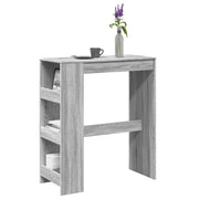 Bartafel 90x40x103,5 cm bewerkt hout grijs