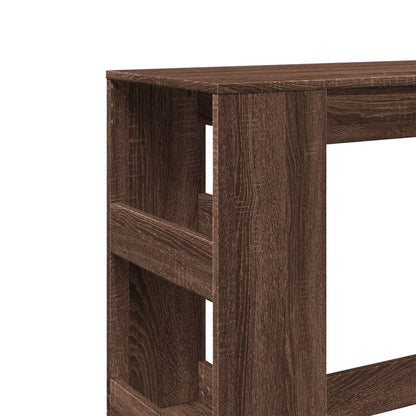 Bartafel met rekken 90x40x103,5 cm bewerkt hout bruin eiken