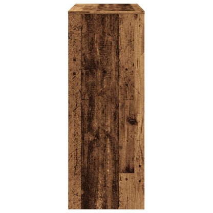 Bartafel met rekken 90x40x103,5 cm bewerkt hout oud houtkleurig