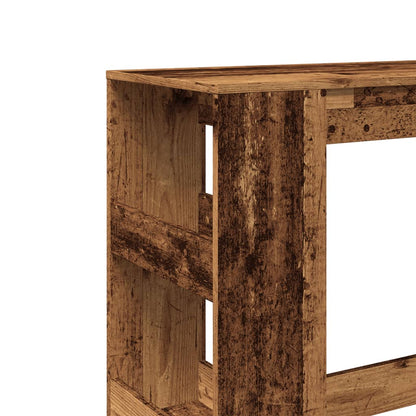 Bartafel met rekken 90x40x103,5 cm bewerkt hout oud houtkleurig