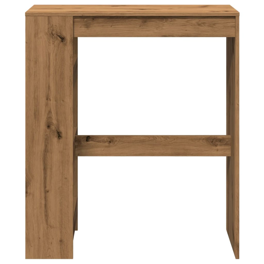 Bartafel met rekken 90x40x103,5 cm hout artisanaal eikenkleurig