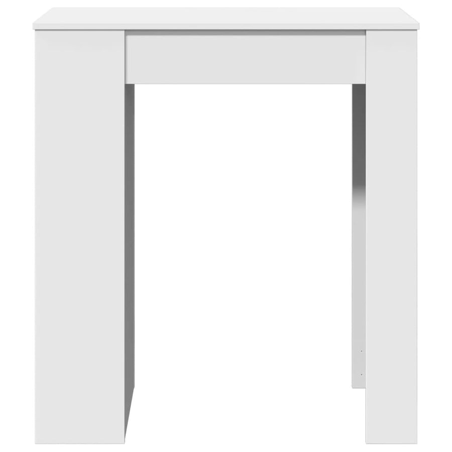 Bartafel Met Rekken 95X47X103,5 Cm Bewerkt Hout Wit