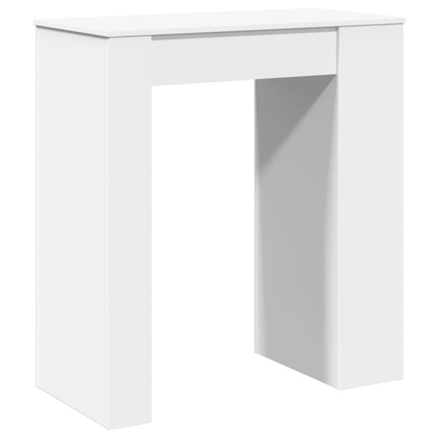 Bartafel Met Rekken 95X47X103,5 Cm Bewerkt Hout Wit