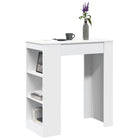 Bartafel 95x47x103,5 cm bewerkt hout wit