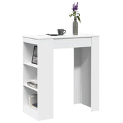 Bartafel 95x47x103,5 cm bewerkt hout wit