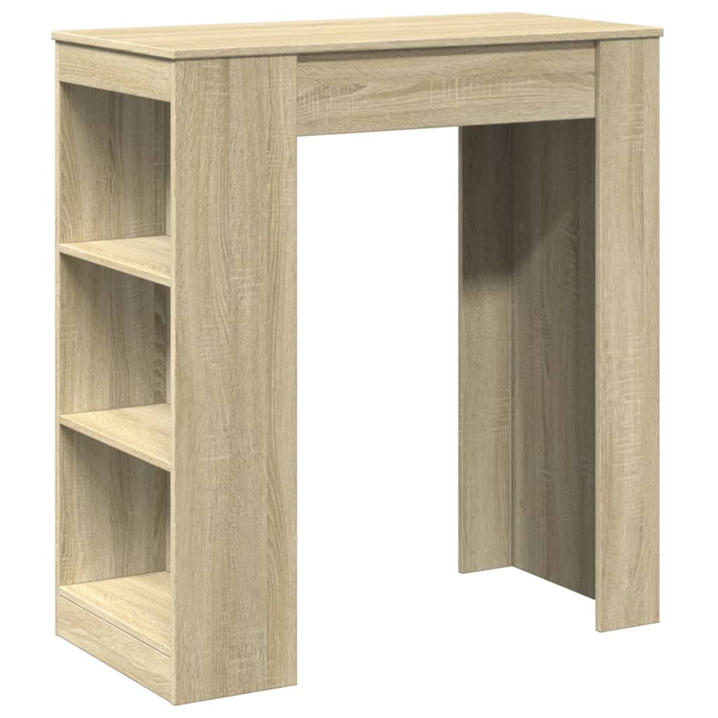 Bartafel Met Rekken 95X47X103,5 Cm Hout Kleur Sonoma eiken