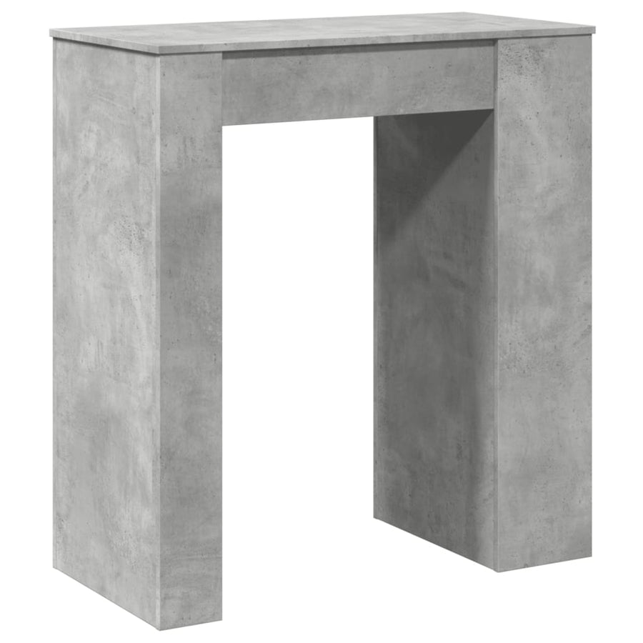 Bartafel met rekken 95x47x103,5 cm bewerkt hout betongrijs