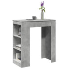 Bartafel 95x47x103,5 cm bewerkt hout betongrijs