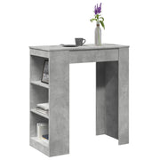 Bartafel 95x47x103,5 cm bewerkt hout betongrijs
