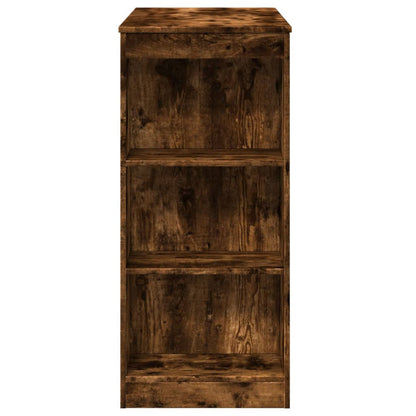Bartafel Met Rekken 95X47X103,5 Cm Bewerkt Hout Gerookt eiken