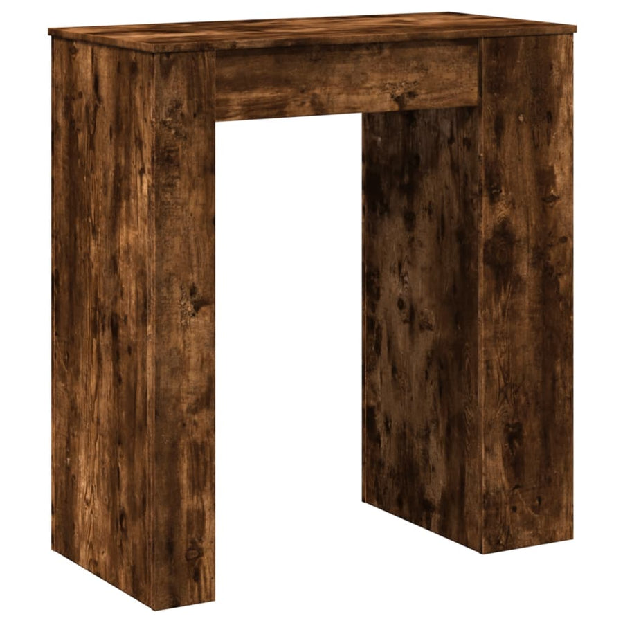 Bartafel Met Rekken 95X47X103,5 Cm Bewerkt Hout Gerookt eiken