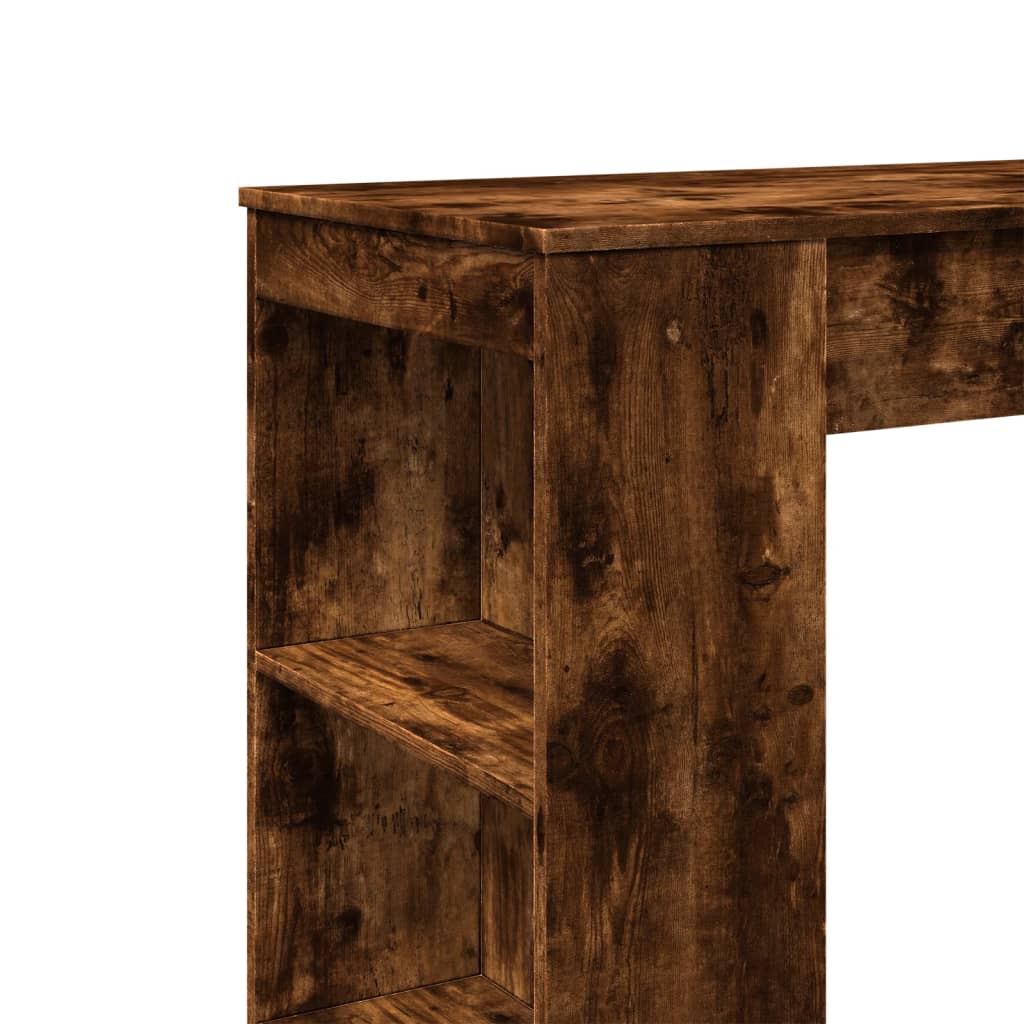 Bartafel Met Rekken 95X47X103,5 Cm Bewerkt Hout Gerookt eiken