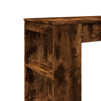 Bartafel Met Rekken 95X47X103,5 Cm Bewerkt Hout Gerookt eiken