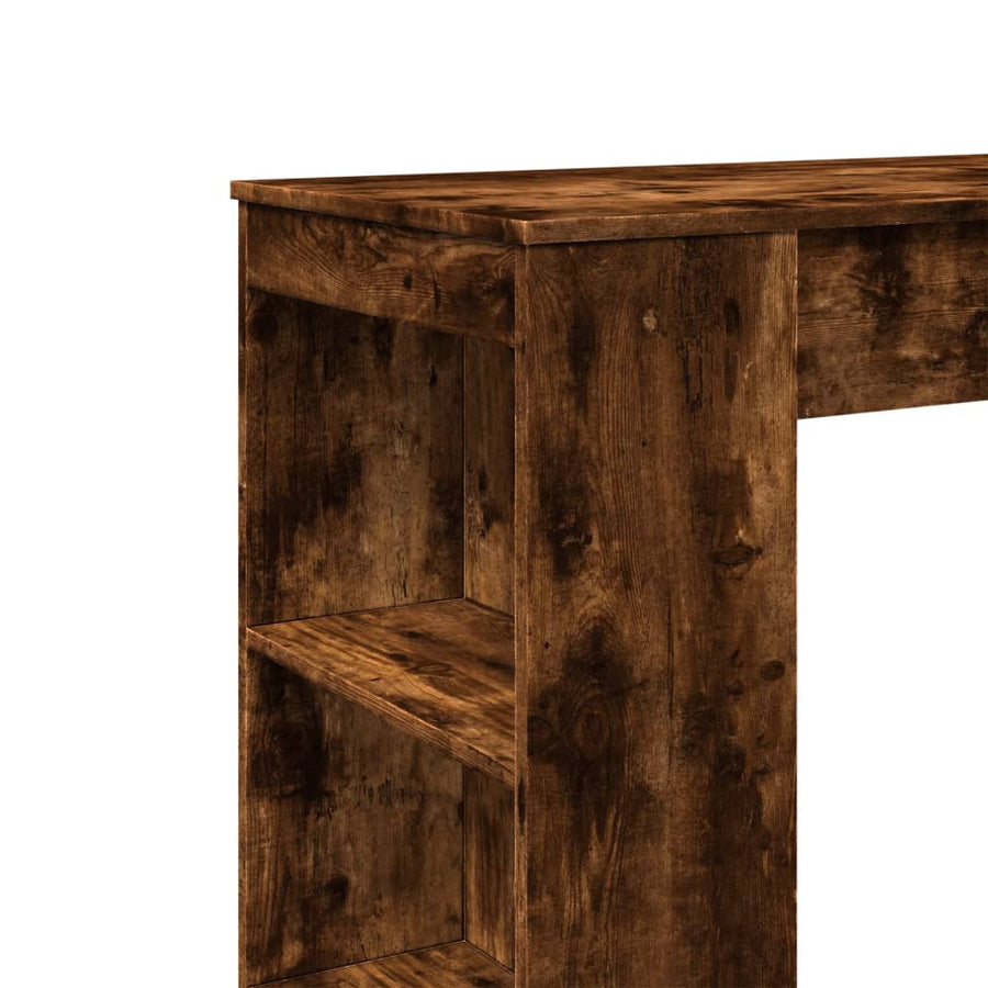 Bartafel Met Rekken 95X47X103,5 Cm Bewerkt Hout Gerookt eiken